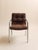 Mid-Century Modern Vintage 1970s Chrome & Burl Wood Mid-Century Armchairs For Sale - Image 3 of 10