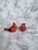 This pair of red cardinal bird salt and pepper shaker would make a lovely addition to any table top or kitchen area. These...
