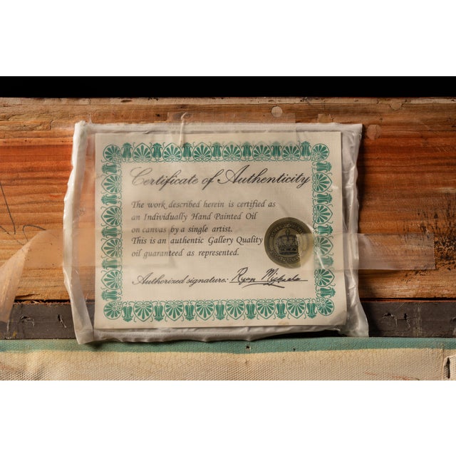 Early 20th Century Ship at Sea - Going Right | Framed Oil Painting, Signed For Sale - Image 9 of 9
