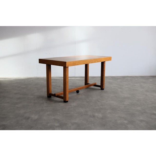 Art Deco Conference Table in Oak, 1930s For Sale - Image 11 of 11