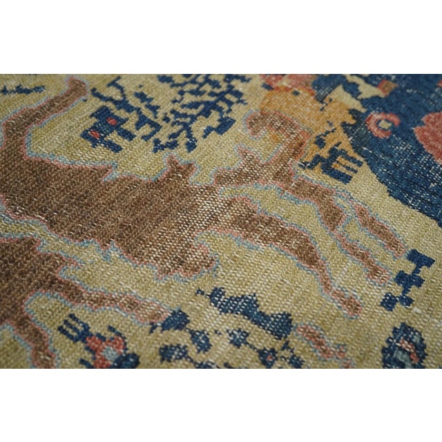 Late 18th Century Antique Senneh -One Of Pair Rug 3'1'' x 4'9'' For Sale - Image 11 of 12