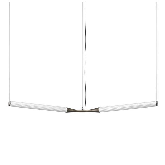 Small Ypsilon S-Shaped Glass Suspension Lamp by Lorenza Bozzoli For Sale - Image 4 of 4