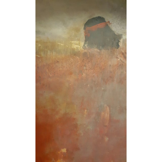 1990s Albert Anderson Clymer Semi-Abstract Painting Over-Sized, Framed For Sale - Image 4 of 9