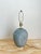 Glass Vintage 80s Deco Revival Gray Cased Glass Table Lamp For Sale - Image 7 of 12