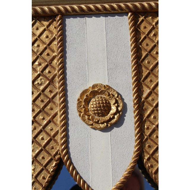 Wood Carvers' Guild Heraldic Pavilion Mirror Designed by Carol Canner For Sale - Image 7 of 18