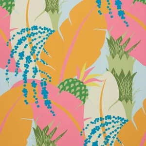 Sample - Schumacher X Paul Poiret Ananas Wallpaper in Tropical