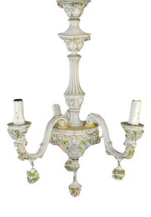 Vintage Chandelier from Capodimonte, Italy, 1950s