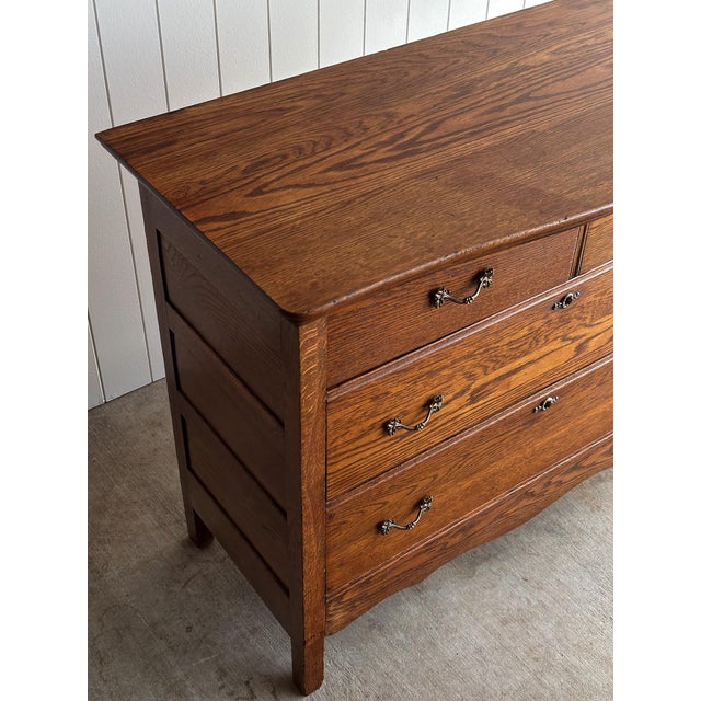 Antique Oak Chest of Drawers, Late 19th Century For Sale - Image 10 of 15