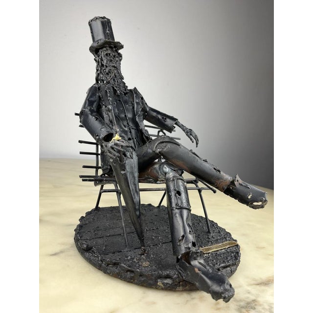 Brutalist Iron Sculpture by Janlorè G. K. K., Italy, 1970s For Sale - Image 12 of 18