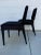 Black Mid-Century Modern Black Hair-On -Hide Cut Out Back Chairs - a Pair For Sale - Image 8 of 12