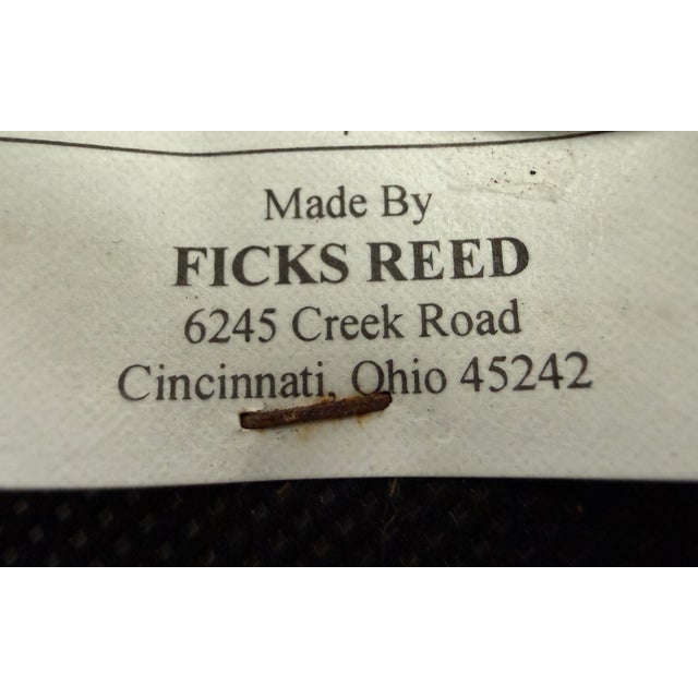 Contemporary Ficks Reed Paxton Rattan Bar Stools, Set of Three For Sale - Image 3 of 12