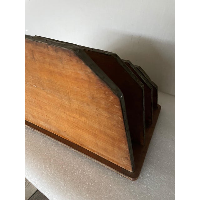 Wood Repoussé Copper Letter Holder, 1890s For Sale - Image 7 of 9