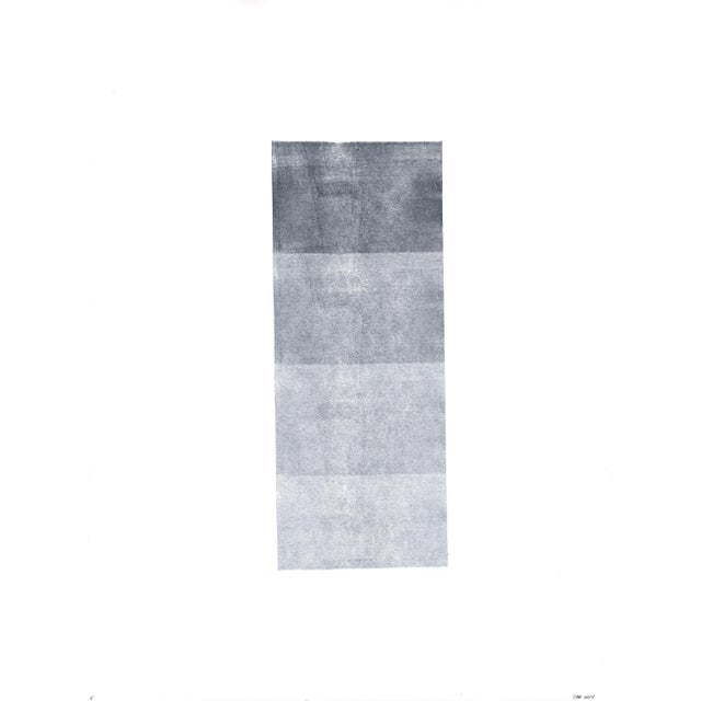 Ink on Paper_005 Original Modern Abstract Gray Painting by Carrie Bergey For Sale