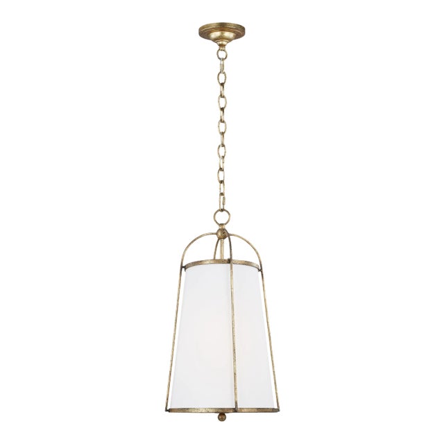 Chapman & Myers by Visual Comfort Studio Stonington Small Hanging Shade, Gold For Sale