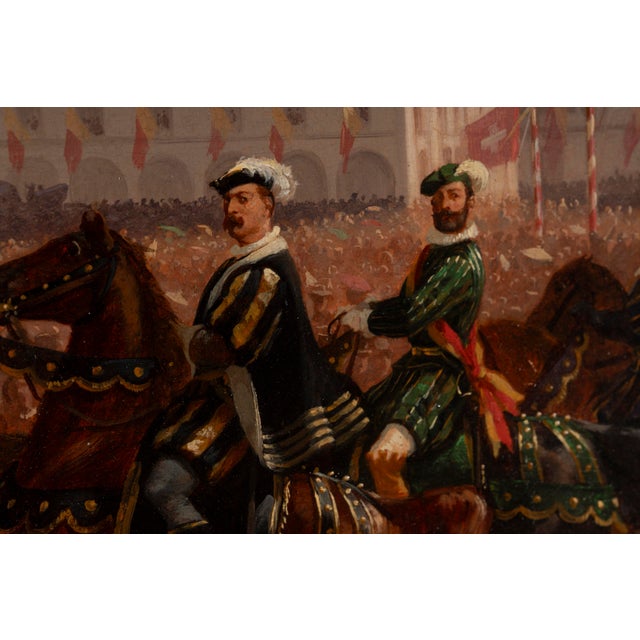 Auguste Doviane, Parade in Geneva, Oil Painting For Sale - Image 10 of 18