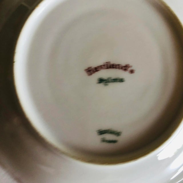 Theodore Haviland Vintage Haviland France " Sylvia" Pattern Saucers S/6 For Sale - Image 4 of 5