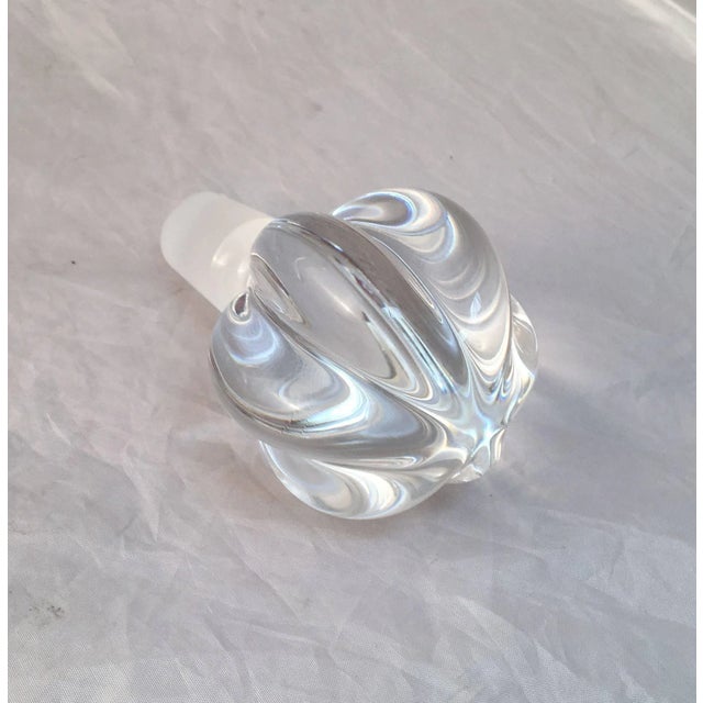 Transparent Orrefors Crystal Decanters by Nils Landberg - a Pair For Sale - Image 8 of 11