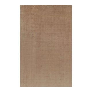 Rug & Kilim’s Oversized Contemporary Textural Rug in Beige-Brown Tones - 12x19 For Sale
