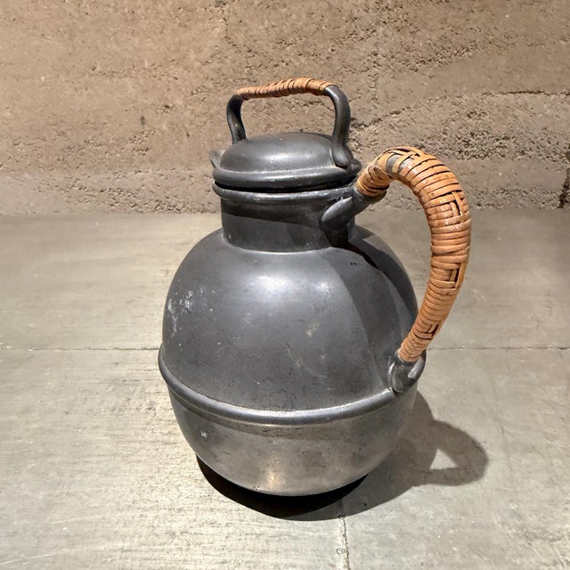 Pooles Pewter H M 3 Taunton Mass Small Personal Teapot Mid Century For Sale In San Diego - Image 6 of 13