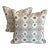 Custom Namay Samay Linen Pillows With Down Inserts- a Pair For Sale