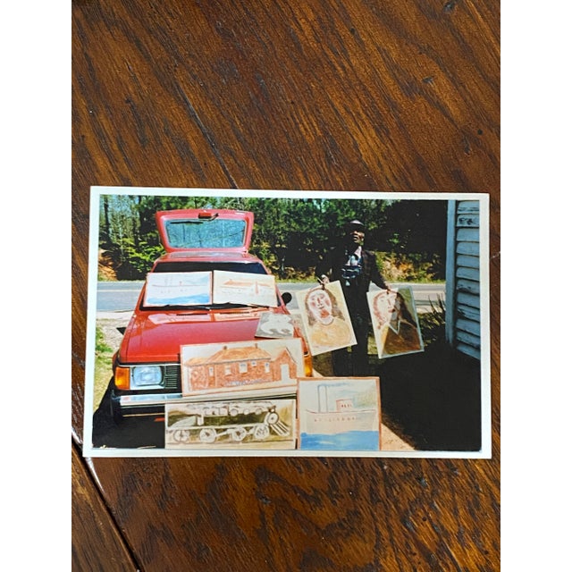 Jimmy Lee Sudduth “Steam Locomotive” Folk Art Painting For Sale - Image 12 of 12