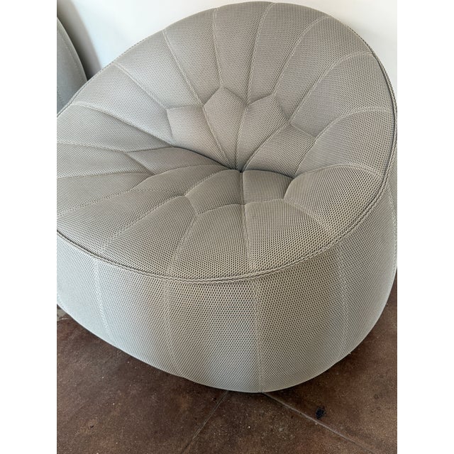 Pair of Modern Ligne Roset French Lounge Chairs For Sale - Image 16 of 18