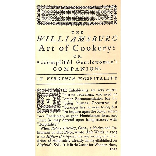 "The Williamsburg Art of Cookery Or, Accomplish'd Gentlewoman's Companion" 1938 Bullock, Mrs. Helen For Sale In New York - Image 6 of 9