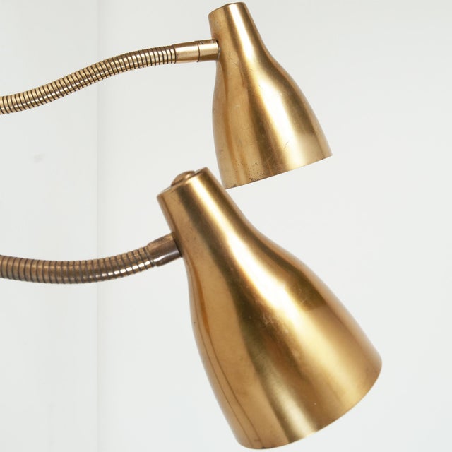 Gold Adjustable Wall Lamps, 1930s, Set of 2 For Sale - Image 8 of 9