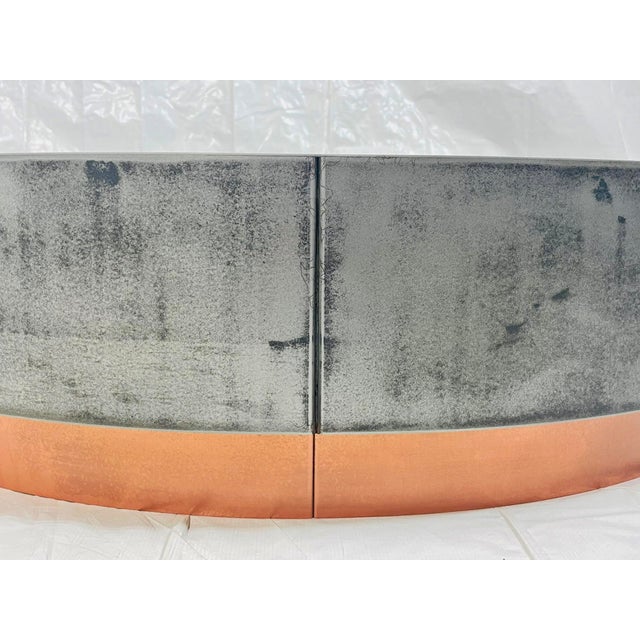 "Loren" Coffee Table by Draga & Aurel for Baxter, Aged Nickel & Copper, Italy For Sale - Image 11 of 17