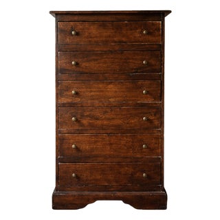 Beech Seven-Drawer Tall Chest, 1970s For Sale