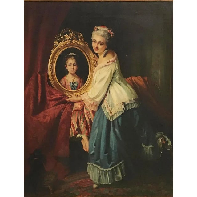 Angelo Granati, The Beautiful Frame, Oil on Canvas, Framed For Sale - Image 3 of 6