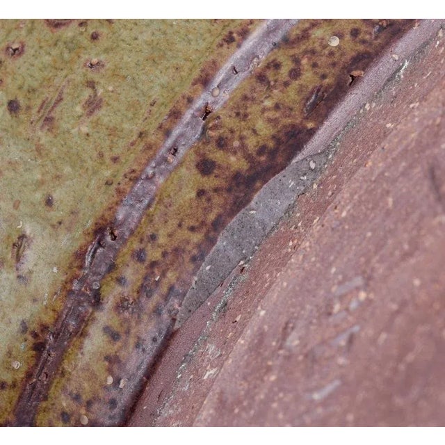 Brown Floor Vase with Green and Brown Glaze by Per Linnemann-Schmidt for Palshus For Sale - Image 8 of 10