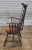 Brown Early 20th Century Fan Back With Brace Back Windsor Arm Chair Benchmade For Sale - Image 8 of 8