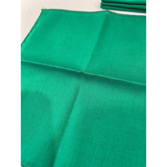 Vintage Red and Green Cocktail Napkins - Set of 8 For Sale - Image 4 of 4