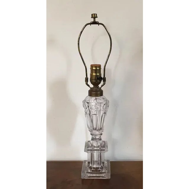 19th Century 19th Century Classical Empire Boston & Sandwich Glass Company Lamp For Sale - Image 5 of 11