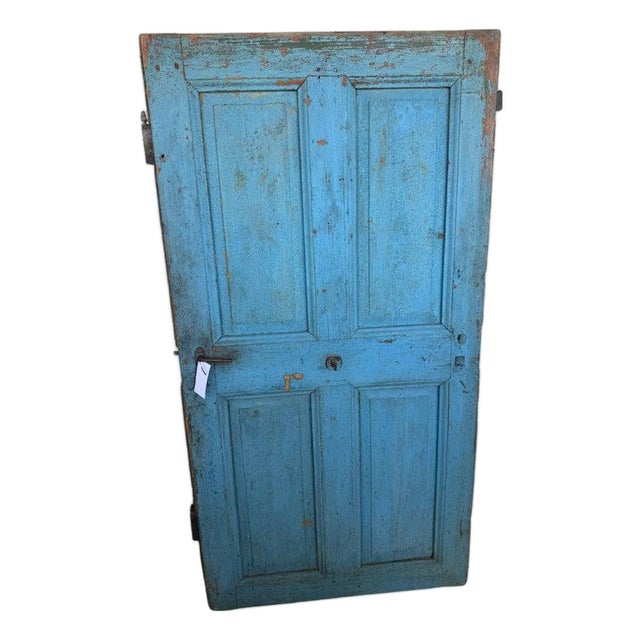 18Thc Original Painted Door From New England For Sale