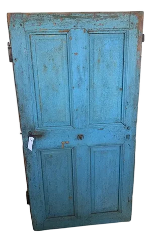 18Thc Original Painted Door From New England