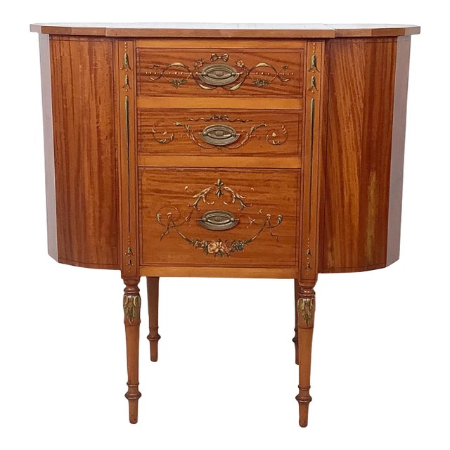 Antique American Adam Revival Martha Washington Sewing Cabinet by Aimone Mfg. Co., For Sale
