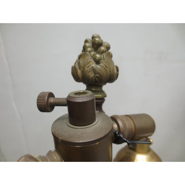 Antique Italian Gilt Bronze and Rouge Marble Garnature Lamps -a Pair of 2 For Sale - Image 10 of 11