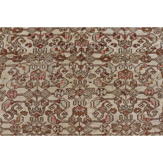 Antique Persian Bidjar Rug With Dense All-Over Herati Design 4'3 X 6'5 For Sale In Atlanta - Image 6 of 12