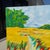 Textile Coastal Marsh Wetland Landscape Painting For Sale - Image 7 of 12