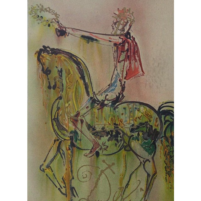 Modern Salvador Dali, Les Chevaux, Lithograph For Sale - Image 3 of 7