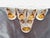Vintage Bohemian Crystal Cut With Amber Floral Design Tumblers S/5 For Sale - Image 4 of 6
