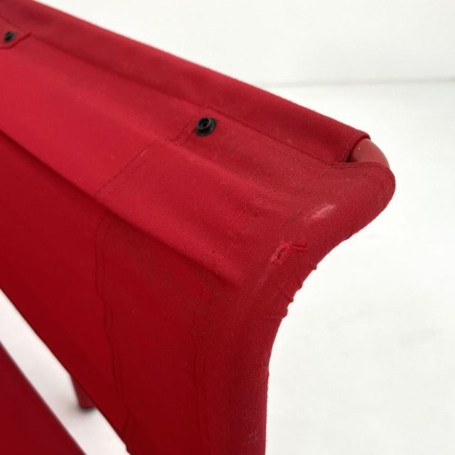 Red 2-Seater Sofa in Metal and Fabric from Thalia & Co, 1980s For Sale - Image 9 of 12