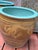 Large Chinese Glazed Terracotta Earthenware Planter Set Decorated With Dragons Egg Pots For Sale - Image 13 of 18