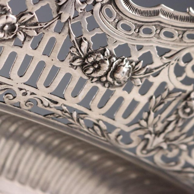 Silver Antique Silver Centerpiece, Europe, 19th-20th Century For Sale - Image 8 of 12
