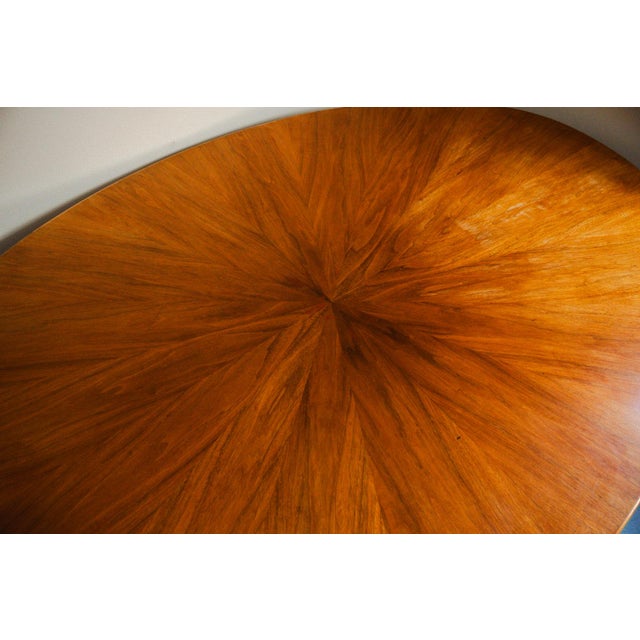 1950s 1950s Attributed to Osvaldo Borsani for Stow Davis Sunburst Oval Dining Table For Sale - Image 5 of 18