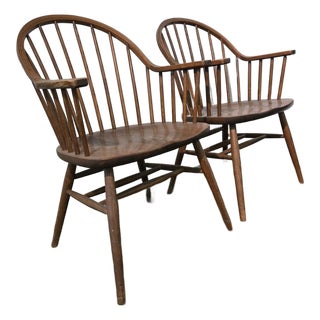 1960s Pair of Claud Bunyard's Cb10 Neo-Windsor Armchairs For Sale