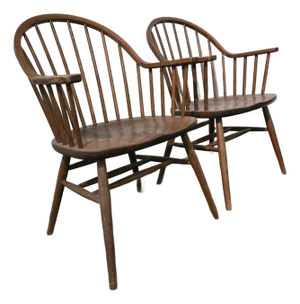 1960s Pair of Claud Bunyard's Cb10 Neo-Windsor Armchairs