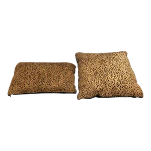 2000s Custom Animal Print Pillows- Set of 2